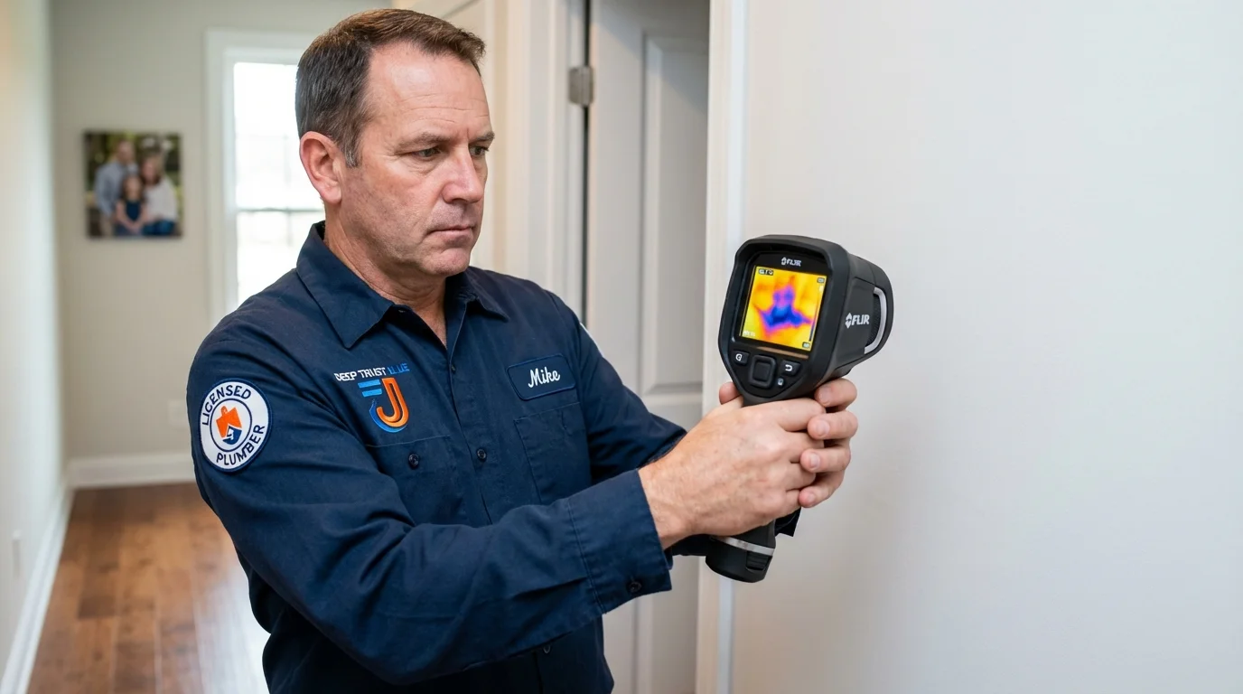 Thermal imaging leak detection by Johns Plumbing LLC in Montesano